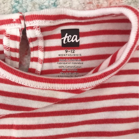 Tea Collection long Sleeve Heart Print Romper - Picture 4 of 4
